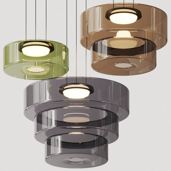 Bauhaus Style Glass Pendant Lamps