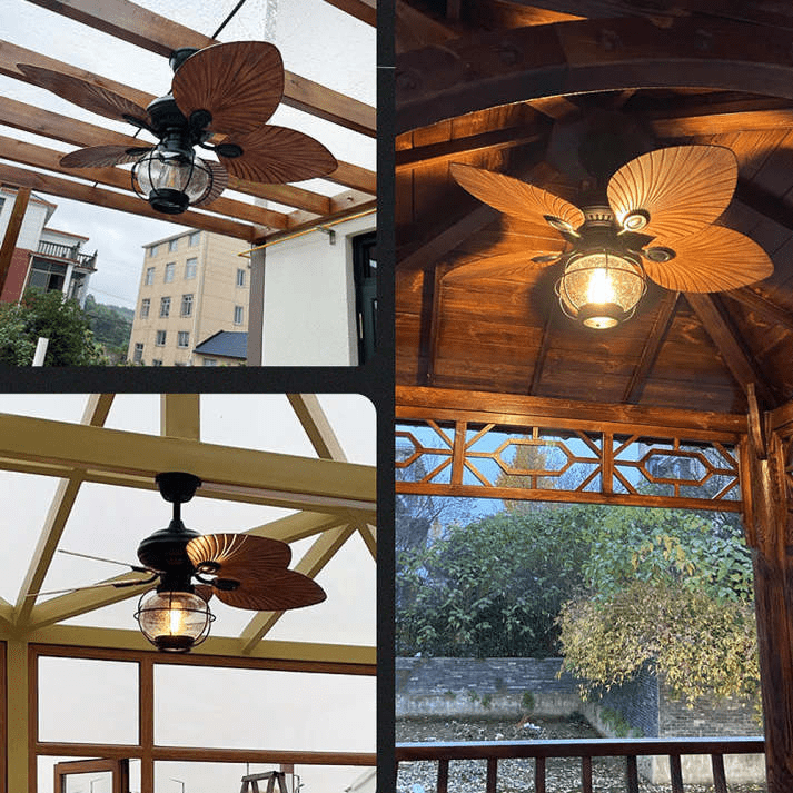 Black Vintage Creative Ceiling Fans