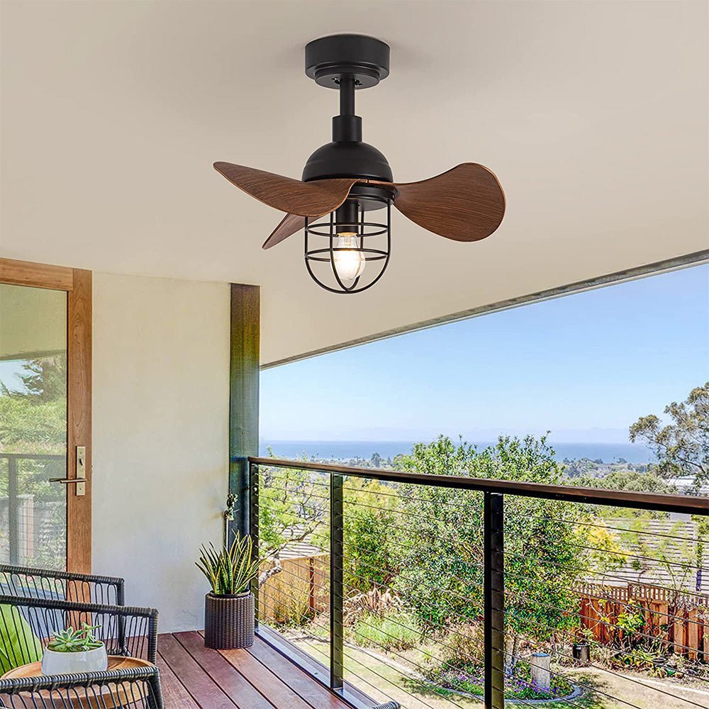 Cute Contemporary Ceiling Fans Dark Walnut With Lighting