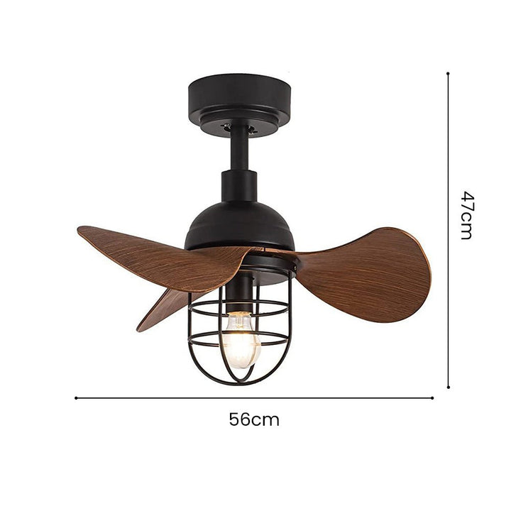 Cute Contemporary Ceiling Fans Dark Walnut With Lighting