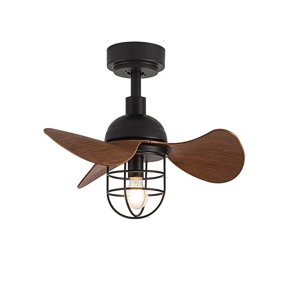Cute Contemporary Ceiling Fans Dark Walnut With Lighting