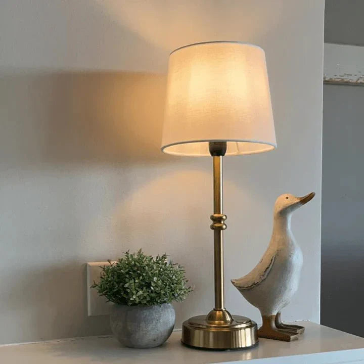 Wireless Retro Fabric LED Table Lamp