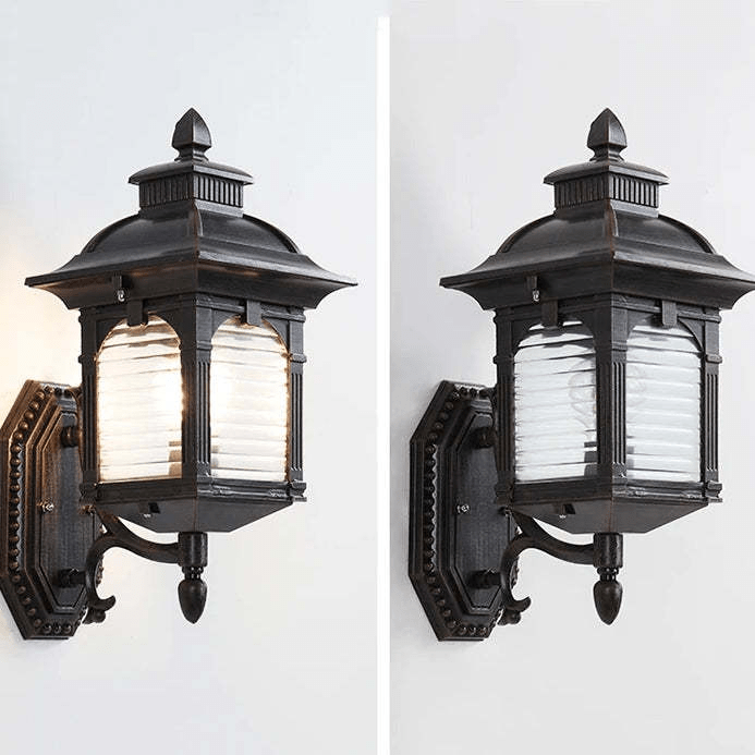 Antique Glass Wall Lamp