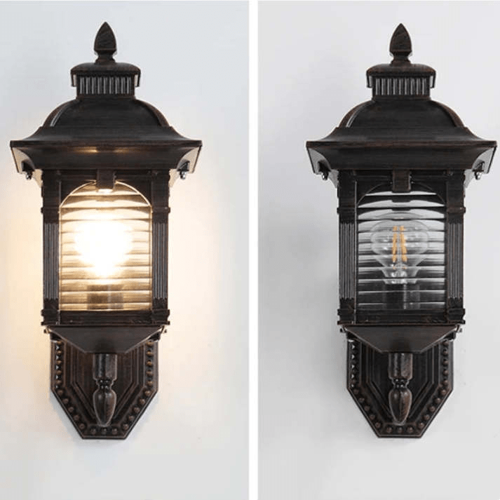 Antique Glass Wall Lamp