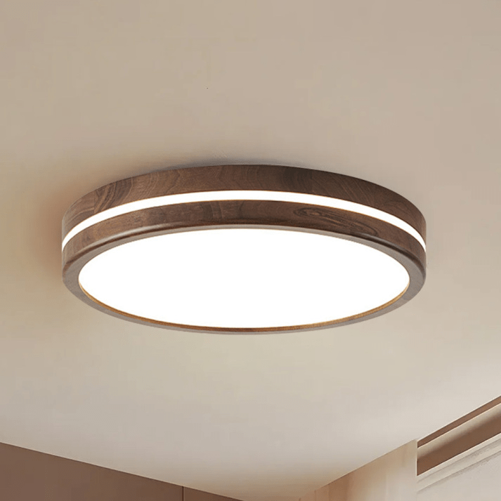 Round Wooden Ceiling Lamp