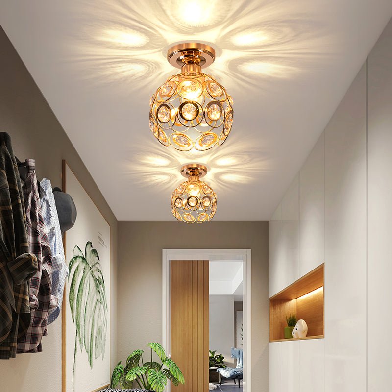 Beautiful Golden Luxury Ball Hall Ceiling Lamp