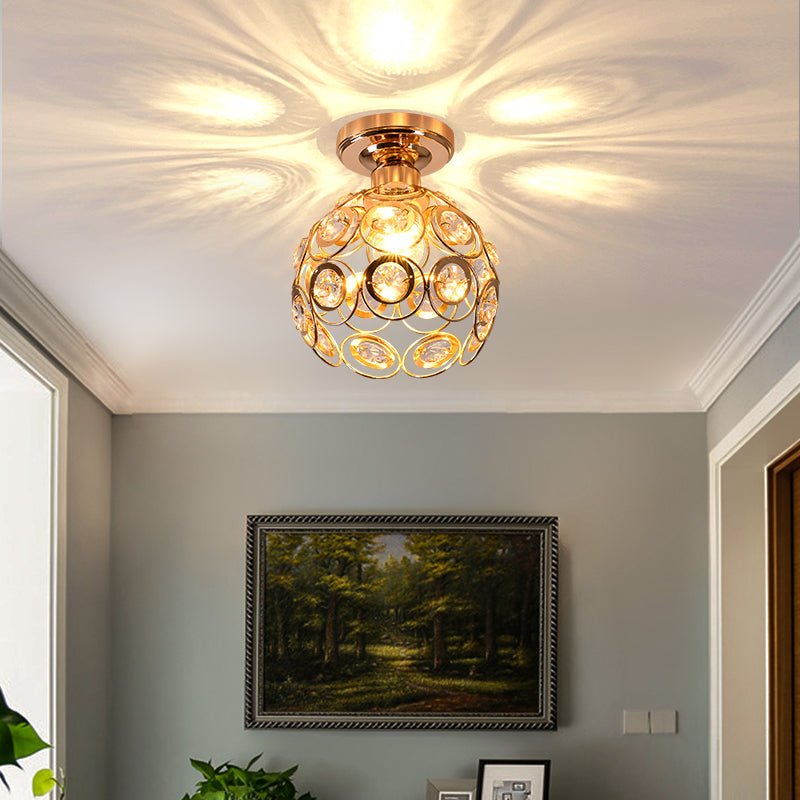 Beautiful Golden Luxury Ball Hall Ceiling Lamp