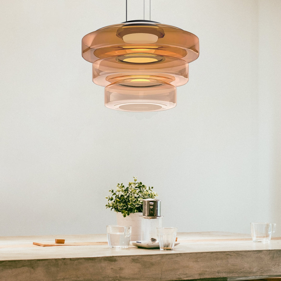 Bauhaus Style Glass Pendant Lamps