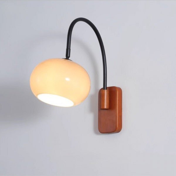 Bauhaus Persimmon Rotatable Glass Wall Lamp