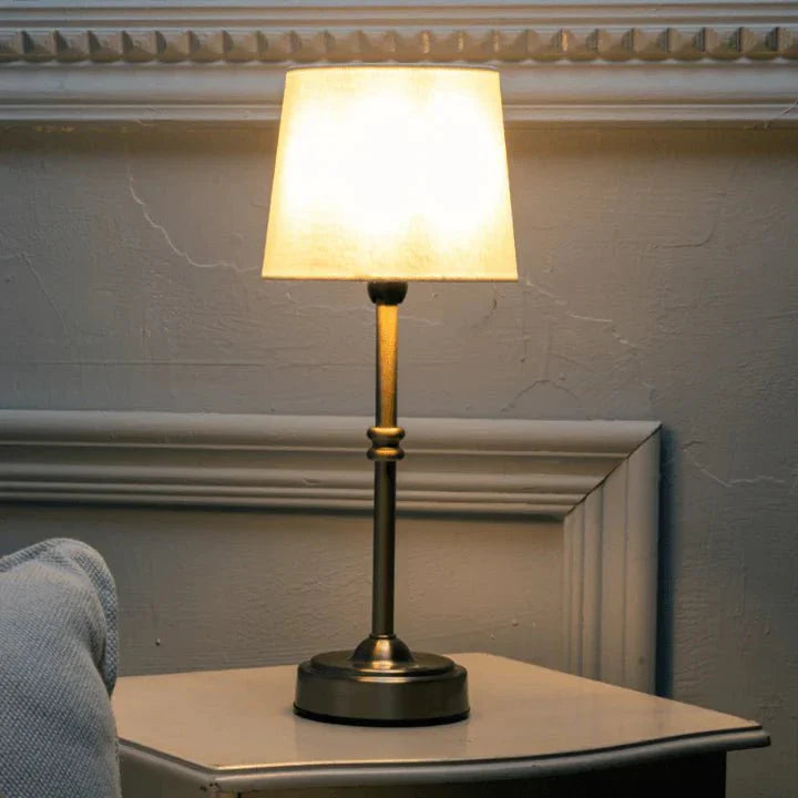 Wireless Retro Fabric LED Table Lamp