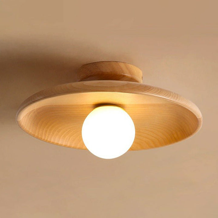 Shallow Bowl-shaped Ceiling Lamp