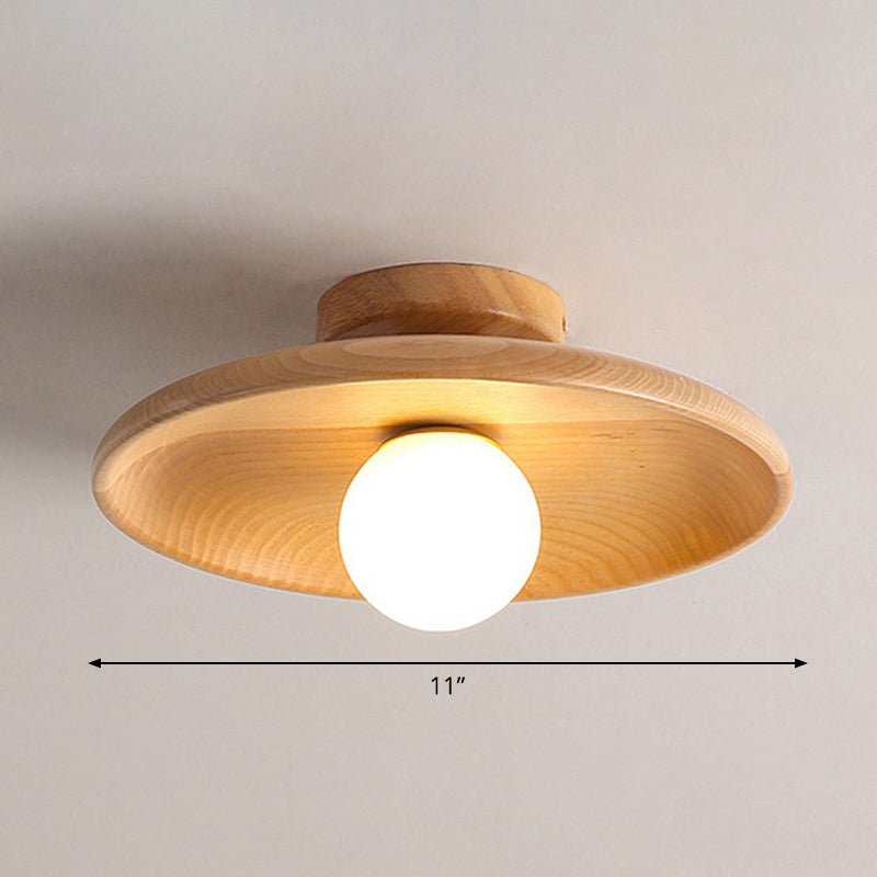 Shallow Bowl-shaped Ceiling Lamp
