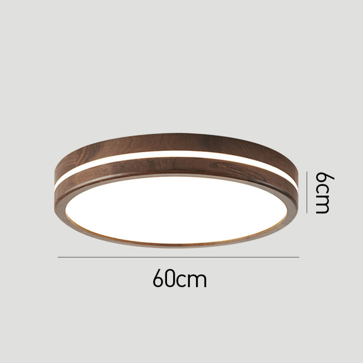 Round Wooden Ceiling Lamp