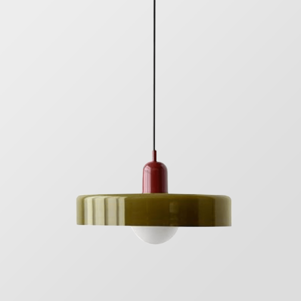 Bauhaus Suspension in Colored Glass