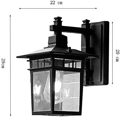 Alessio Black Deco Outdoor Wall Lamp