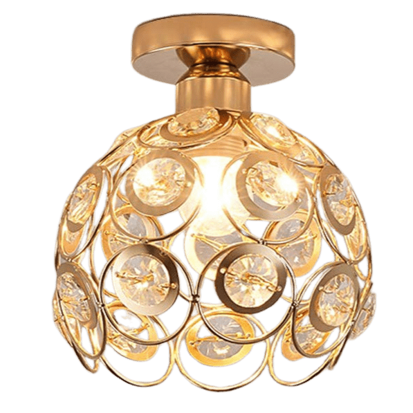 Beautiful Golden Luxury Ball Hall Ceiling Lamp
