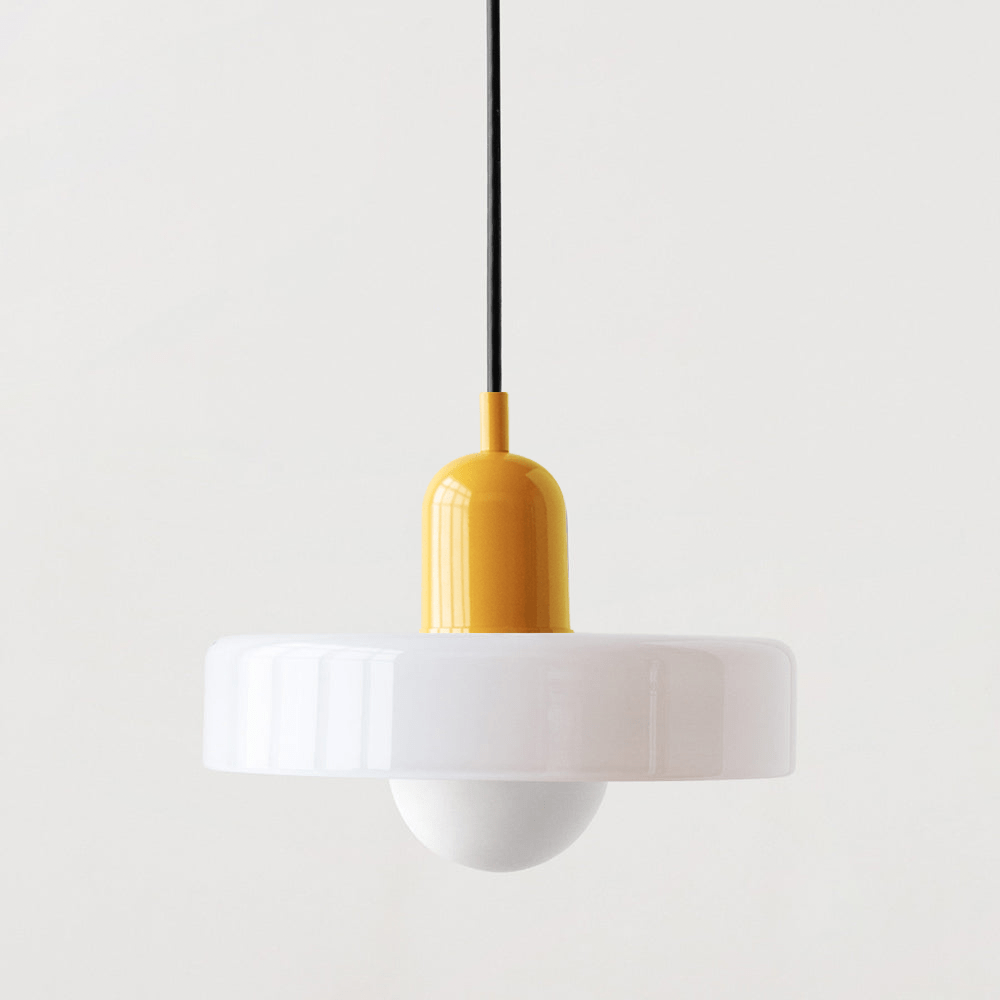 Bauhaus Suspension in Colored Glass
