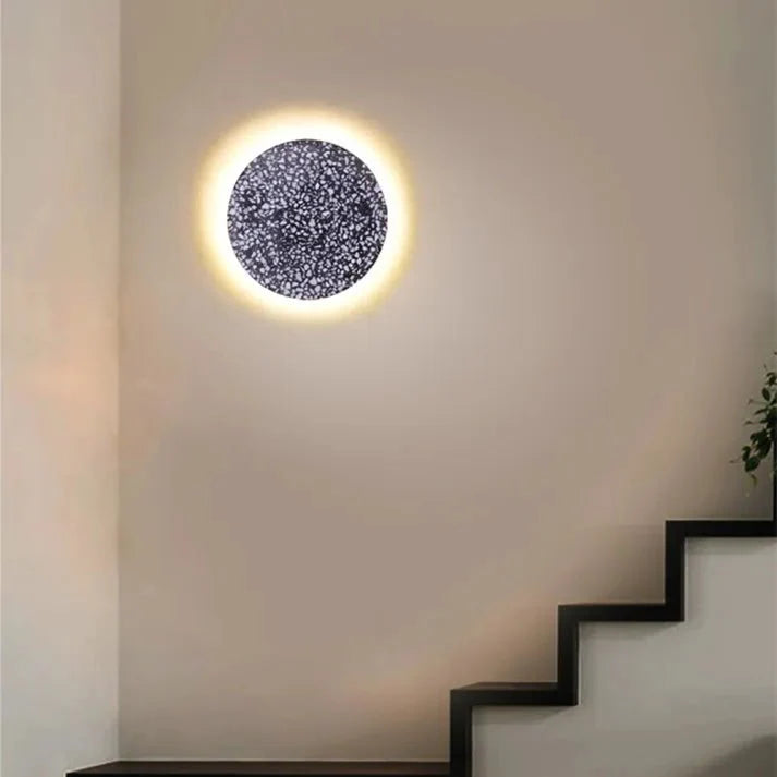 Scandinavian Simple Aisle Corridor Stair Lamp Terrazzo Wall Lamp