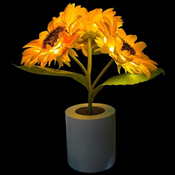 Sparkling Sunflower Lamp