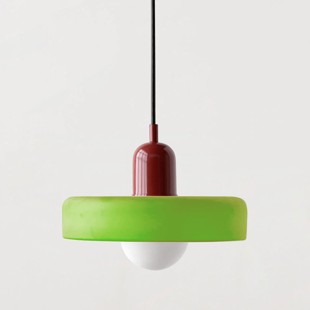Bauhaus Suspension in Colored Glass