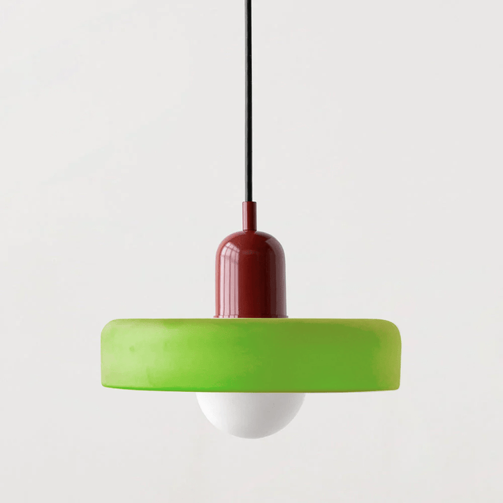 Bauhaus Suspension in Colored Glass