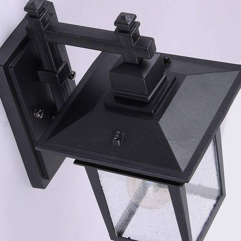 Alessio Black Deco Outdoor Wall Lamp