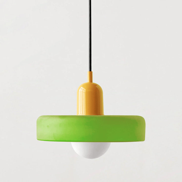 Bauhaus Suspension in Colored Glass
