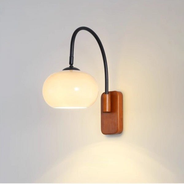 Bauhaus Persimmon Rotatable Glass Wall Lamp