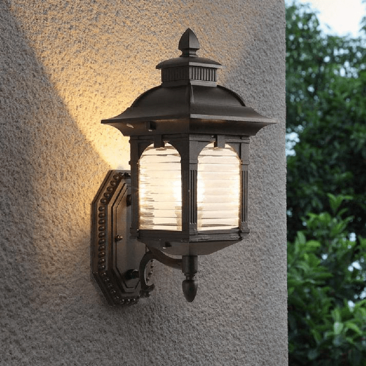 Antique Glass Wall Lamp