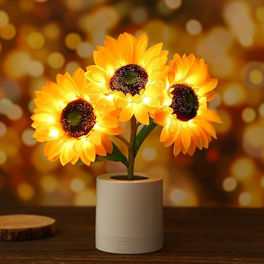 Sparkling Sunflower Lamp
