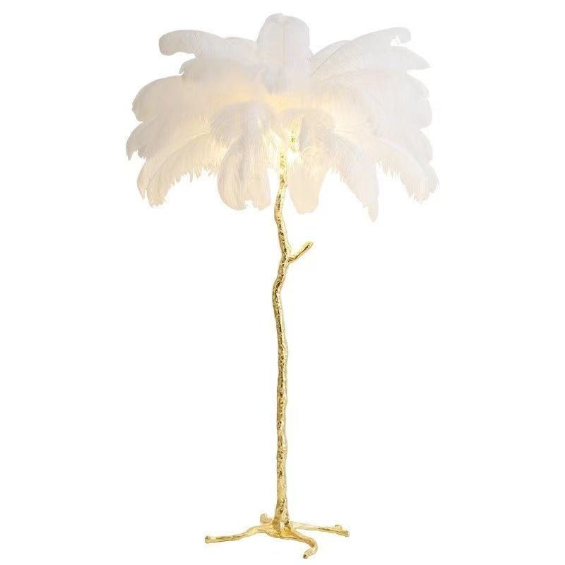 Nordic Ostrich Feather Floor Lamp