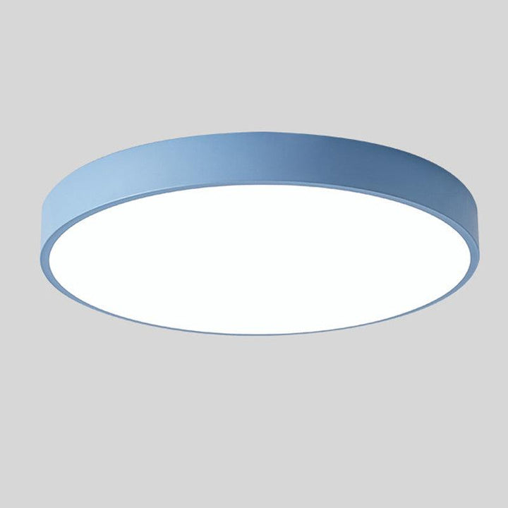 Scandinavian Wooden Macaron Round Ceiling Lamp