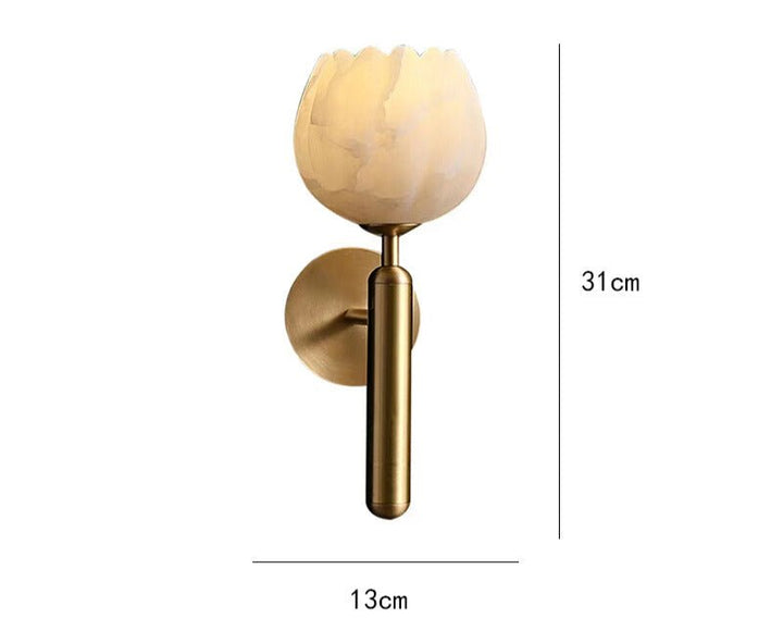 Marble Rose Wall Lamp