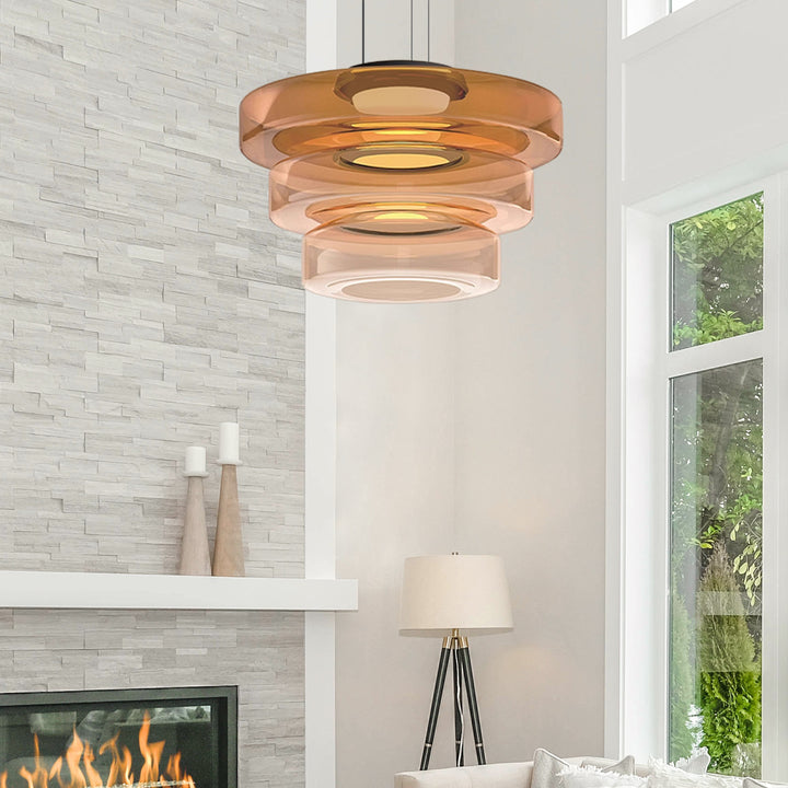 Bauhaus Style Glass Pendant Lamps