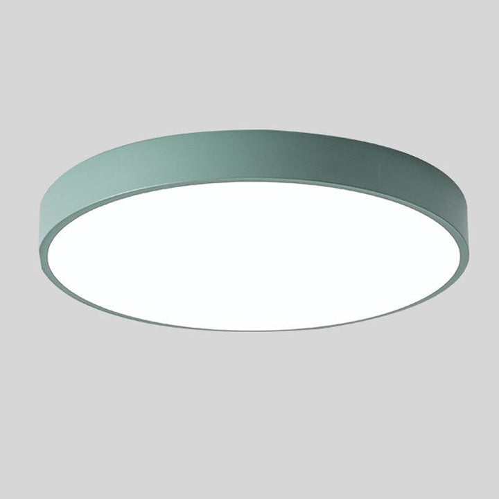 Scandinavian Wooden Macaron Round Ceiling Lamp