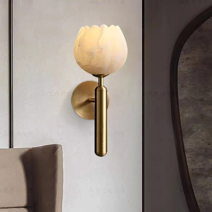 Marble Rose Wall Lamp