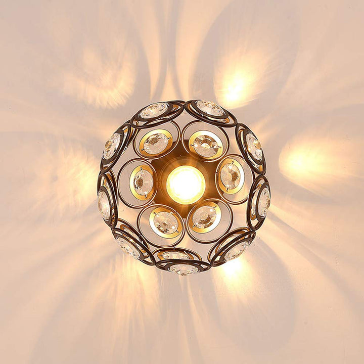 Beautiful Golden Luxury Ball Hall Ceiling Lamp