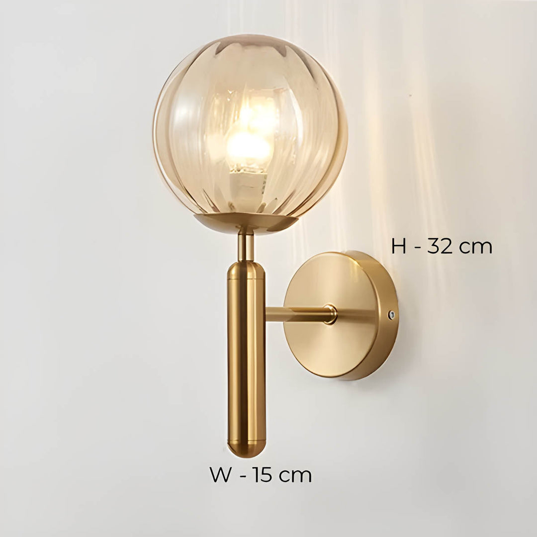Clair Wall Lamp made of processed glass