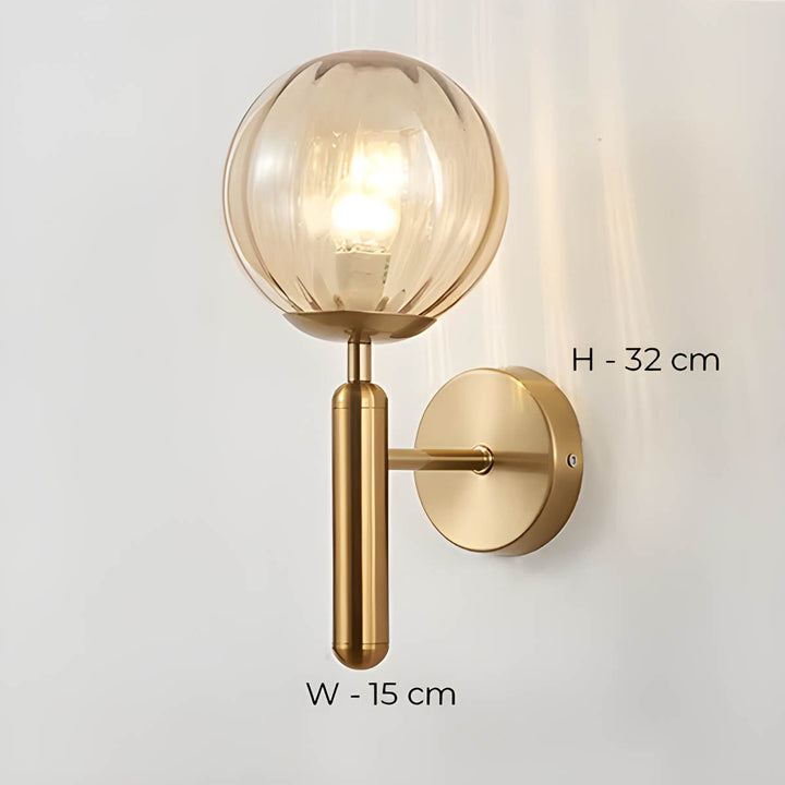 Clair Wall Lamp made of processed glass