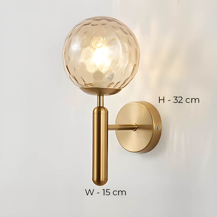 Clair Wall Lamp made of processed glass