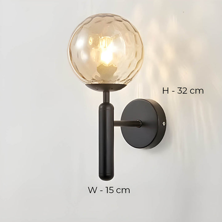 Clair Wall Lamp made of processed glass