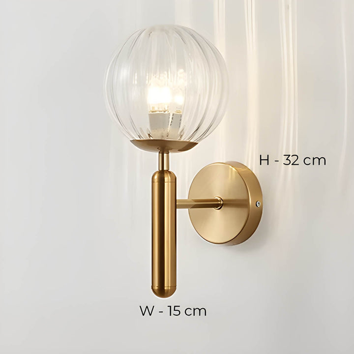 Clair Wall Lamp made of processed glass