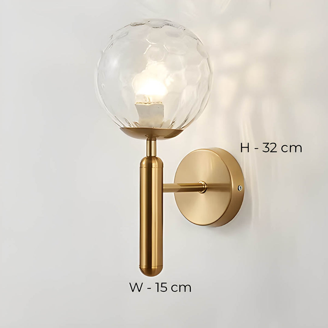 Clair Wall Lamp made of processed glass