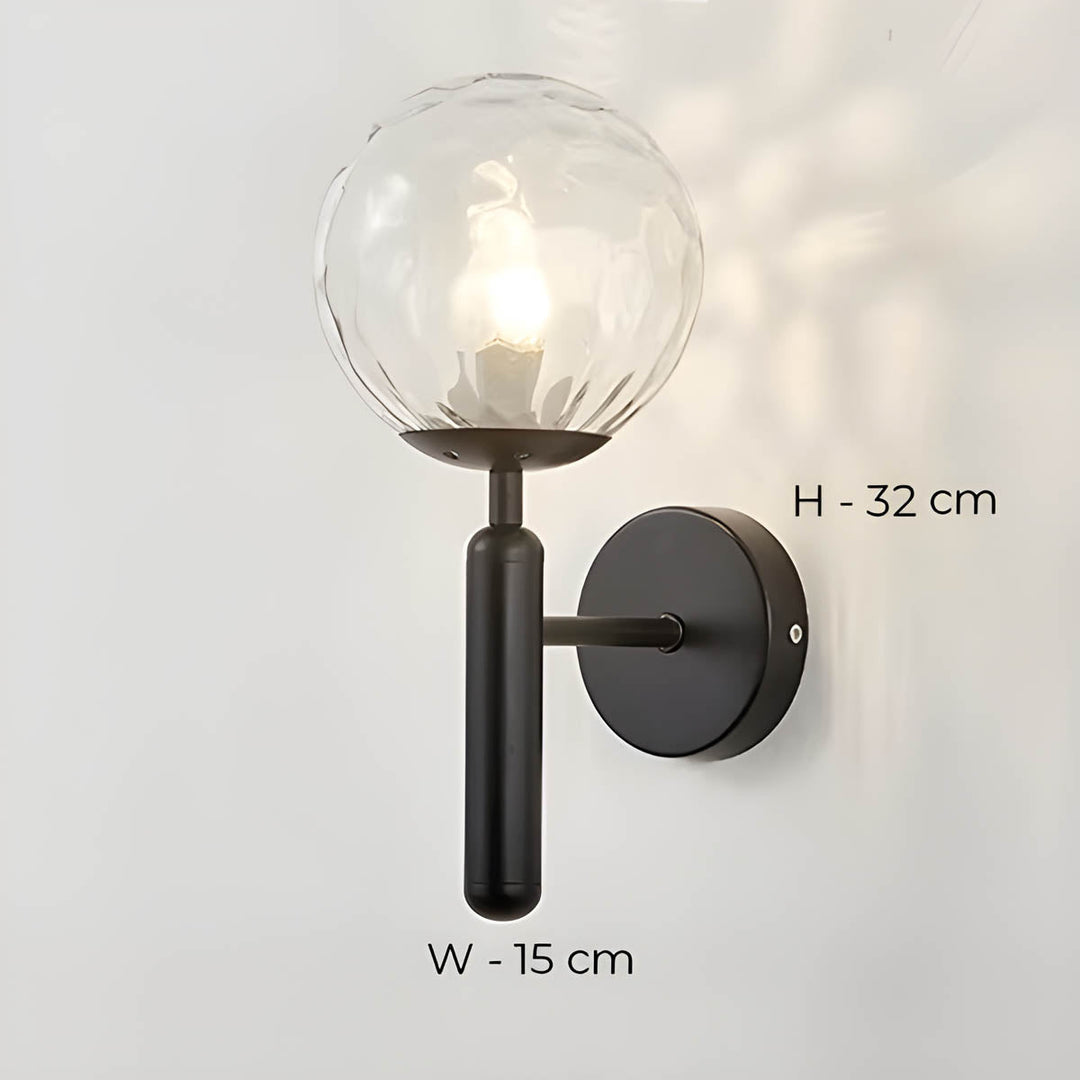 Clair Wall Lamp made of processed glass
