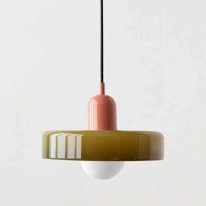 Bauhaus Suspension in Colored Glass