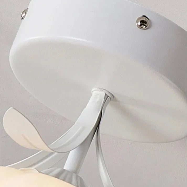 Simple Tiffany Ceiling Lamp with Mini Flowers