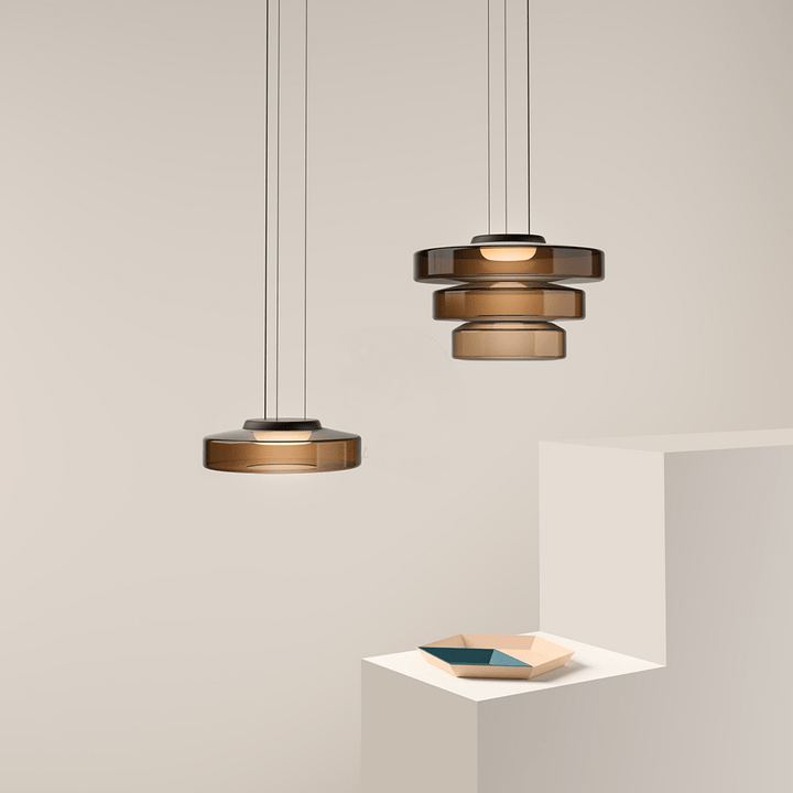 Bauhaus Style Glass Pendant Lamps