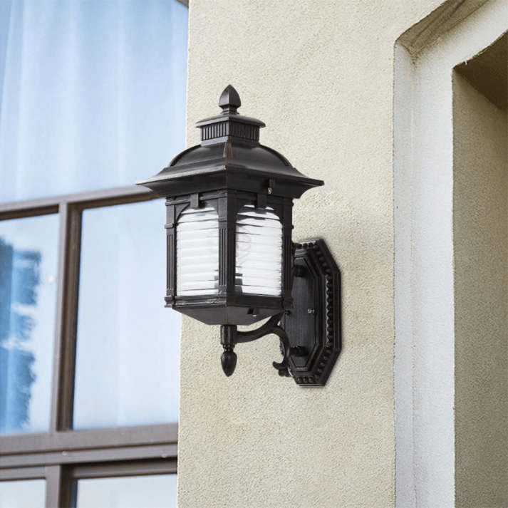 Antique Glass Wall Lamp