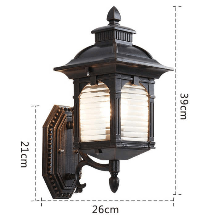 Antique Glass Wall Lamp