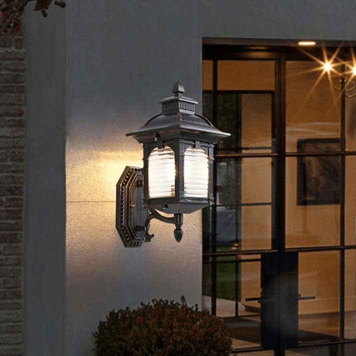 Antique Glass Wall Lamp